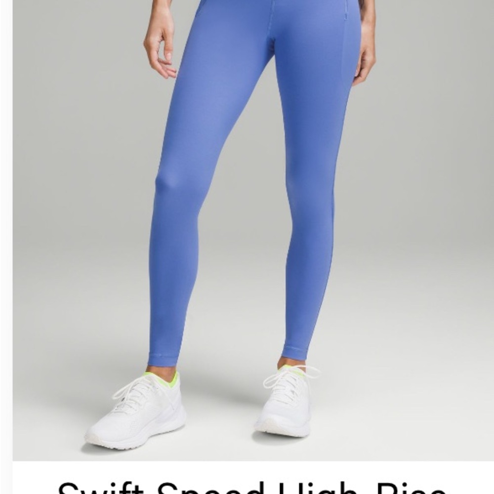 Lululemon Swift Speed High-Rise Leggings size 12 wild indigo